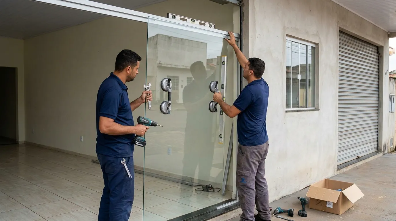 Troca de Puxador e Fechadura do Box em Maceió‑AL