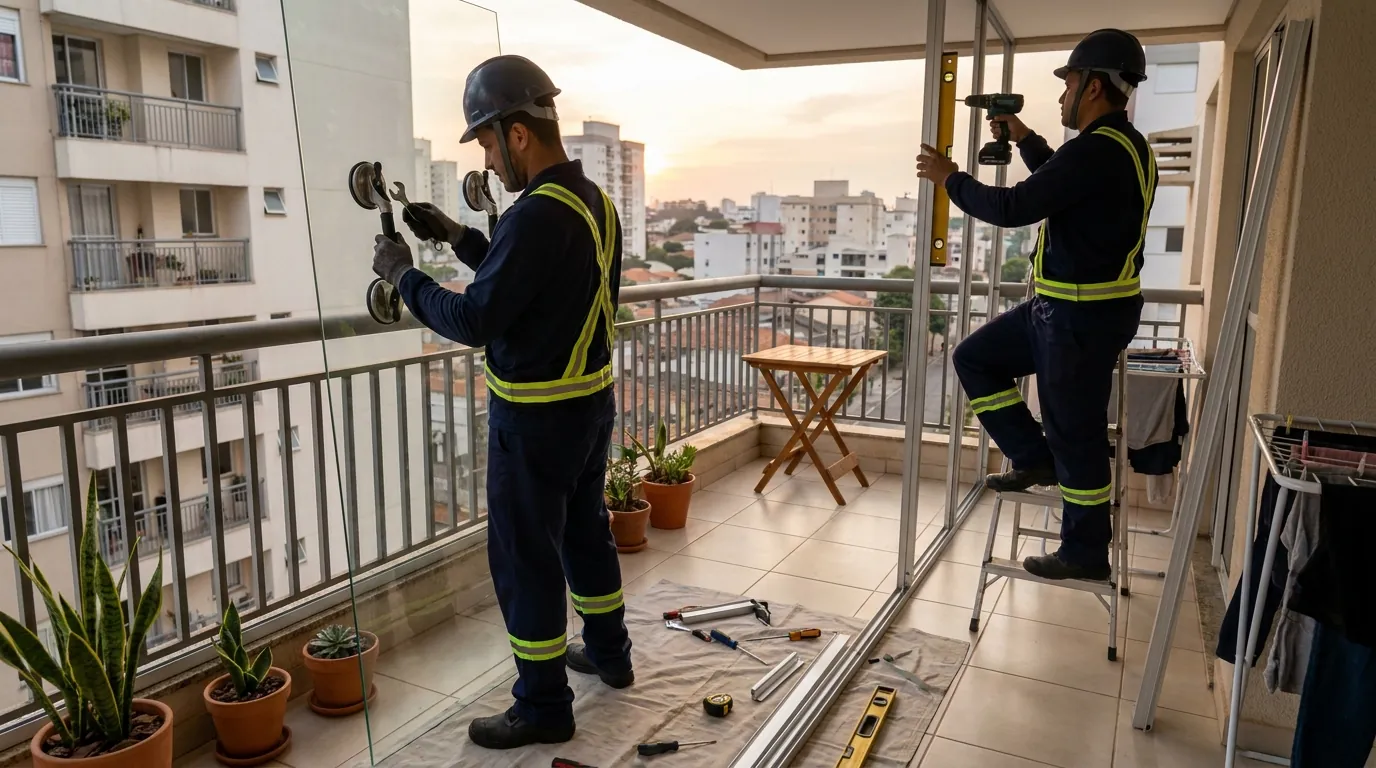 Envidraçamento de Sacada em Maceió‑AL