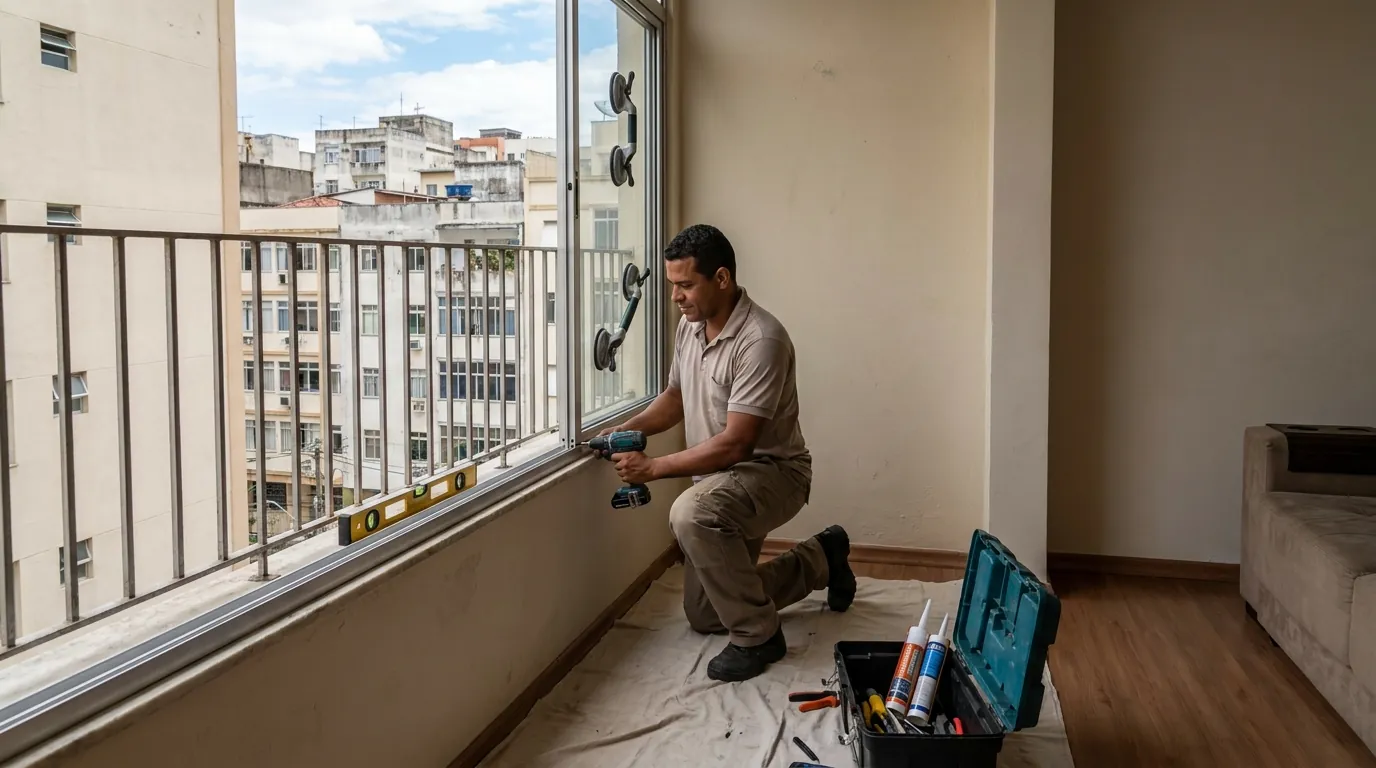 Sacada de Vidro para Apartamento em Maceió‑AL